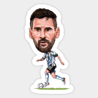 Messi G.O.A.T. caricature Sticker